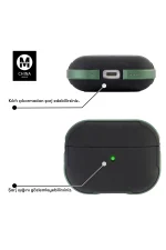 Movenchy Airpods 3 (3.nesil) MO-A8 Armor Kılıf - Siyah - Görsel 4
