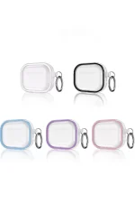 Movenchy Airpods Pro 2 (2.nesil) Shiny Şeffaf Kılıf - Siyah - Görsel 3