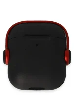 Newface Airpods 2 (2.nesil) Cool Kılıf - Siyah-Kırmızı - Görsel 2