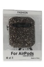 Newface Airpods Pro 2 (2.nesil) Mira Taşlı Kılıf - Siyah
