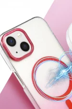 Newface Apple iPhone 14 Glossy Magsafe Kapak - Mavi - Görsel 2