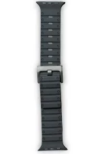 Newface Apple Watch 42mm Magnus Mıknatıslı Silikon Kordon - Siyah