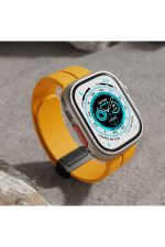 Newface Apple Watch 45mm KR412 Elegance Stylısh Kordon - Kırmızı - Görsel 4
