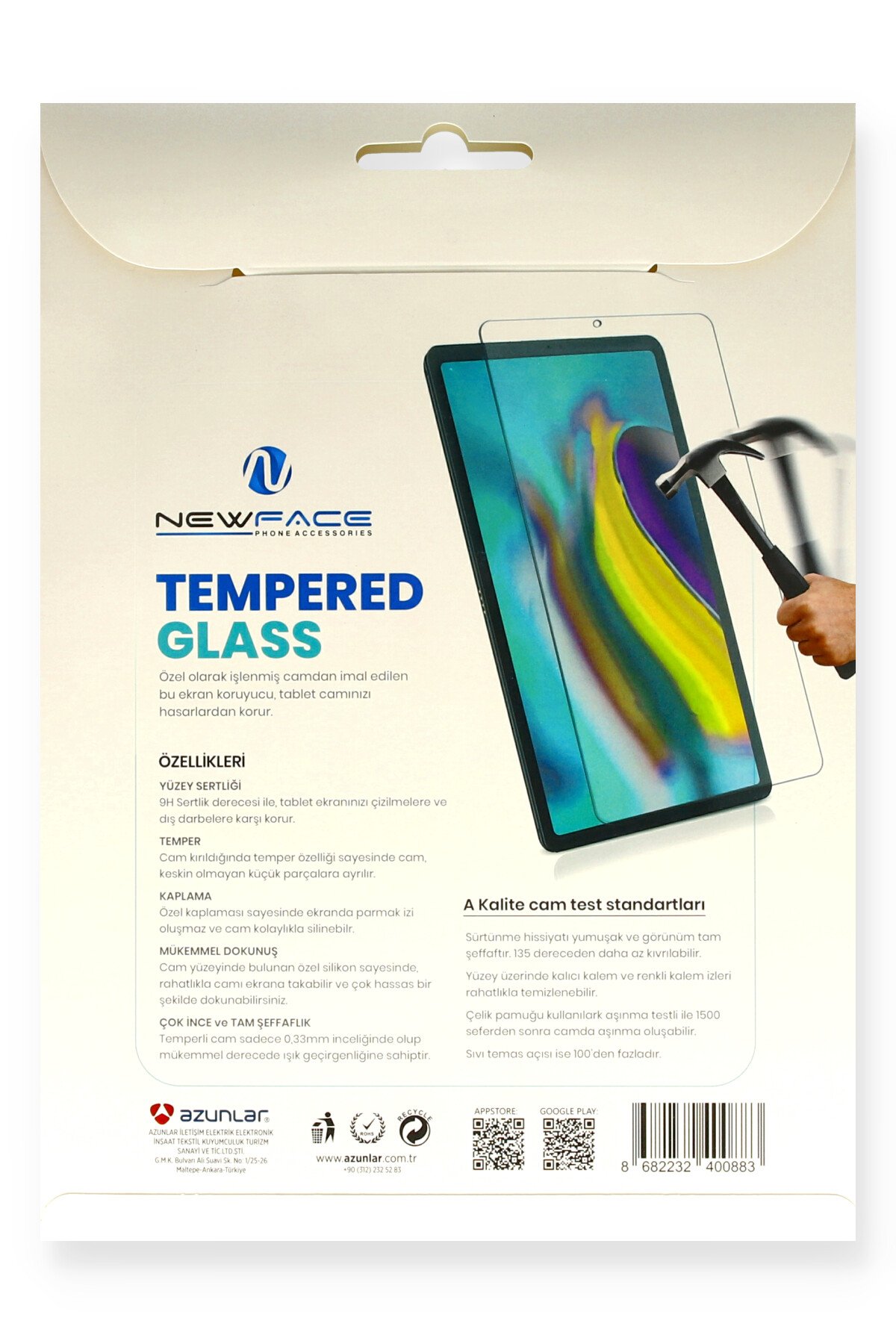 newface-huawei-mediapad-t3-10-9-6-tablet-cam-ekran-koruyucu-4.jpg Newface iPad 9.7 (2017) Tablet Cam Ekran Koruyucu - Görsel 3