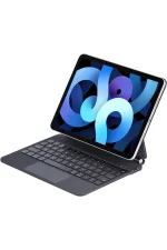 Newface iPad Pro 12.9 (2022) Kılıf X9 Magic Manyetik Klavyeli Tablet Kılıfı - Siyah