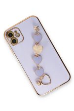 Newface iPhone 11 Kılıf Esila Silikon - Lila - Görsel 3