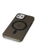 Newface iPhone 11 Pro Max Kılıf Lodos Magneticsafe Mat Kapak - Siyah - Görsel 3