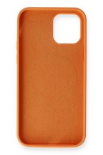 Newface iPhone 12 Mini Kılıf Magneticsafe Lansman Silikon Kapak - Koyu Turuncu - Görsel 3
