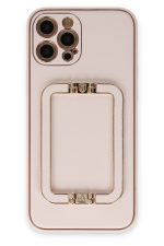 Newface iPhone 12 Pro Kılıf Coco Elit Kapak - Pudra