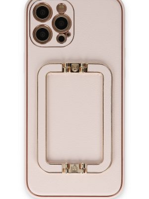 Newface iPhone 12 Pro Kılıf Coco Elit Kapak - Pudra