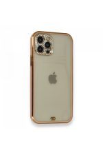 Newface iPhone 12 Pro Kılıf Liva Taşlı Silikon - Pembe - Görsel 2