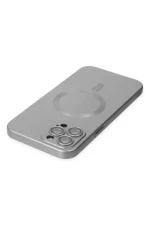 Newface iPhone 12 Pro Max Kılıf Moshi Lens Magneticsafe Silikon - Gümüş - Görsel 4