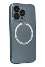 Newface iPhone 13 Pro Kılıf Jack Magneticsafe Lens Silikon - Sierra Blue - Görsel 6