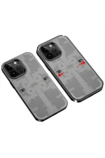 Newface iPhone 13 Pro Kılıf Mekanik Bumper Kapak - Siyah