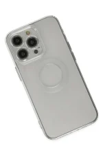 Newface iPhone 13 Pro Kılıf Santa Lens Silikon - Şeffaf - Görsel 3