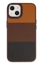 Newface iPhone 14 Plus Kılıf King Kapak - Bordo-Siyah