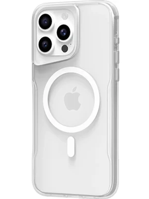 Newface iPhone 14 Pro Kılıf PC Poso Magsafe Kapak - Şeffaf