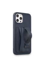 Newface iPhone 14 Pro Max Kılıf HD Deri Kartvizitli Kapak - Mavi - Görsel 4