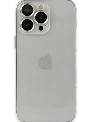 Newface iPhone 14 Pro Max Kılıf Luko Lens Silikon - Gümüş