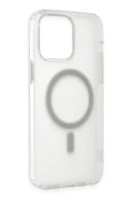 Newface iPhone 14 Pro Max Kılıf Matte Şeffaf Magneticsafe - Şeffaf - Görsel 6