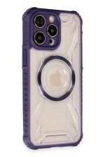 Newface iPhone 14 Pro Max Kılıf Prag Magneticsafe Kapak - Derin Mor - Görsel 2