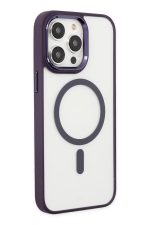 Newface iPhone 14 Pro Max Kılıf Room Magneticsafe Silikon - Derin Mor