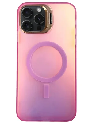Newface iPhone 14 Pro Max Primera Magsafe Standlı Kapak - Pembe