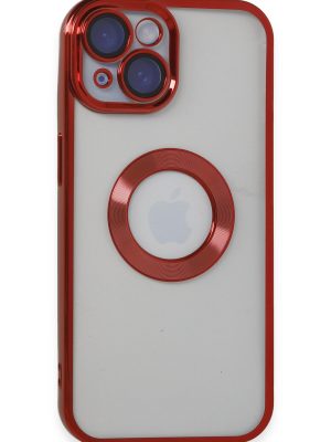 Newface iPhone 15 Kılıf Slot Silikon - Kırmızı