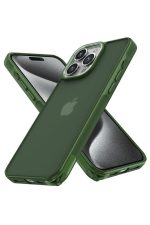 Newface iPhone 15 Pro Kılıf Elegant Kapak - Yeşil