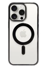 Newface iPhone 15 Pro Kılıf Erozi Magsafe Kapak - Siyah - Görsel 2