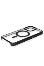 Newface iPhone 15 Pro Kılıf Erozi Magsafe Kapak - Siyah - Görsel 4