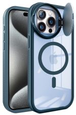 Newface iPhone 15 Pro Max Kılıf Teleskop Lens Magsafe Silikon Kapak - Lacivert - Görsel 2