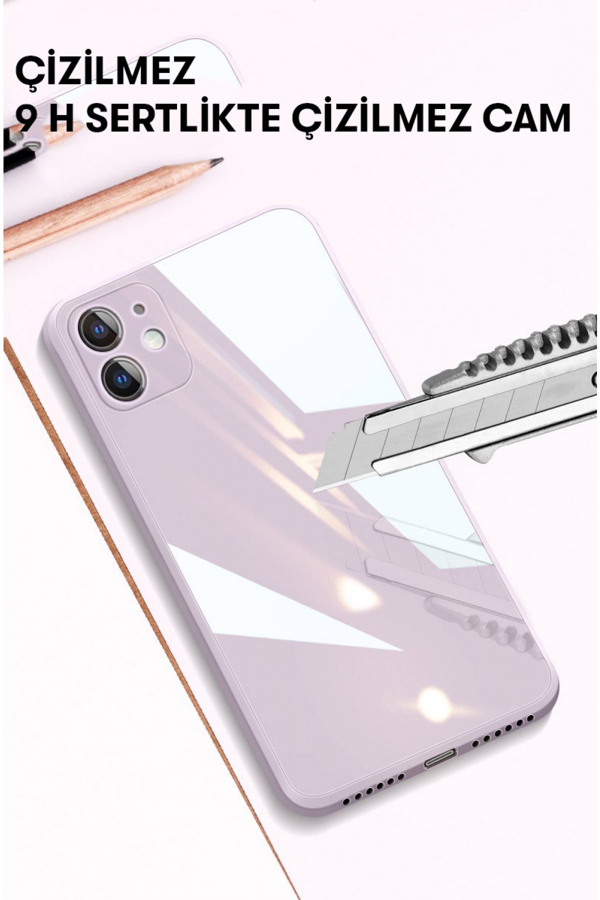 newface-iphone-7-kilif-glass-kapak-siyah-620287318da39.jpg Newface iPhone 12 Pro Max Kılıf Glass Kapak - Turkuaz - Görsel 5