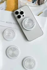 Newface Kickstand Taşlı Magsafe Stand - Siyah - Görsel 2