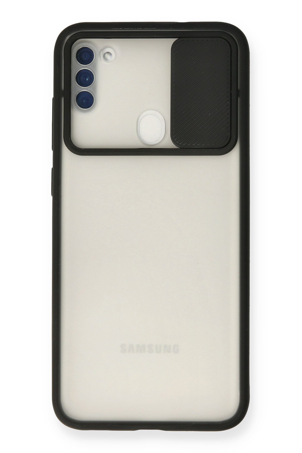 newface-samsung-galaxy-a11-kilif-palm-buzlu-kamera-surgulu-silikon-siyah-2.jpg Newface Samsung Galaxy A11 Kılıf Palm Buzlu Kamera Sürgülü Silikon - Siyah - Görsel 1