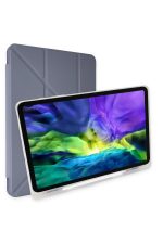 Newface iPad 10.2 (8.nesil) Kılıf Kalemlikli Mars Tablet Kılıfı - Lila