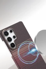 Newface Samsung Galaxy S23 Ultra Vega Magsafe Kapak - Mavi - Görsel 2