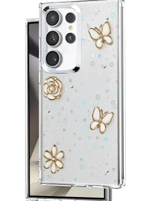 Newface Samsung Galaxy S24 Ultra Fiyonk Desenli Kapak - Desen 10