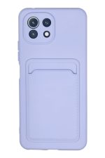 Newface Xiaomi Mi 11 Kılıf Kelvin Kartvizitli Silikon - Lila