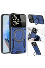 Newface Xiaomi Redmi Note 12 Pro 5G Kılıf Joy Lens Standlı Kapak - Siyah - Görsel 3