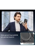 Newface Xiaomi Redmi Note 12 Pro 5G Kılıf Joy Lens Standlı Kapak - Siyah - Görsel 4