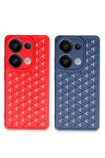 Newface Xiaomi Redmi Note 13 Pro 4G Kılıf Petek Silikon Kapak - Lila - Görsel 2