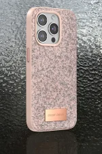 Onegif iPhone 14 Pro Bright Simli Kapak - Siyah - Görsel 4