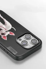 Venco iPhone 11 Perma Desenli Kapak - Siyah - Görsel 3