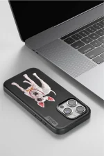 Venco iPhone 11 Perma Desenli Kapak - Siyah - Görsel 4