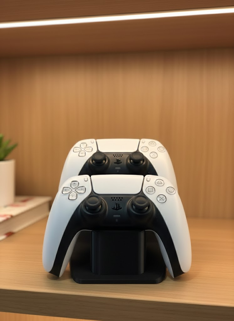 1-167.png Dekoratif Siyah İkili Gamepad Standı 7x18 cm - Görsel 1