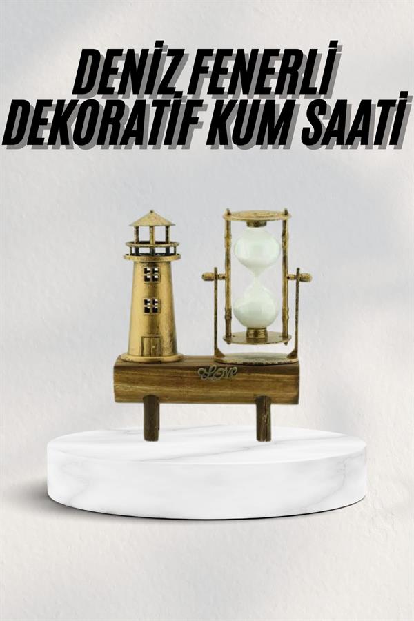 Compressed by jpeg-recompress Hediyelik Kum Saati Retro Dekoratif Deniz Feneri Kum Saati - Görsel 2