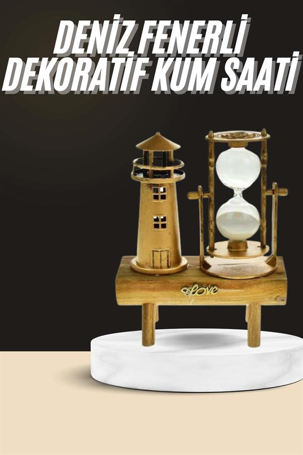 Compressed by jpeg-recompress Dekoratif Kum Saati Deniz Feneri Retro Masa Hediyeli Eşya - Görsel 2