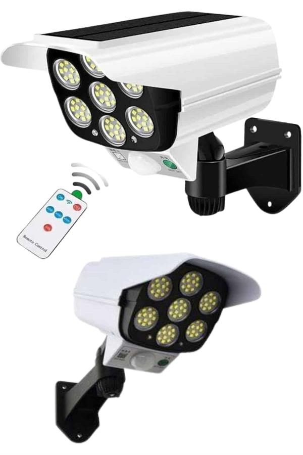 Compressed by jpeg-recompress Solar Bahçe Aydınlatması Hareket Sensörlü Uzaktan Kumandalı Kamera Görünümlü - Görsel 4