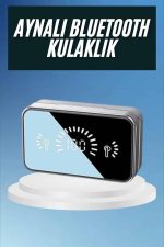 Powerbankli Bluetooth Kulaklık Yüksek Ses Aynalı Çift Dijital Gösterge Ekranı - Görsel 2